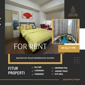 Sewa Apartemen Royal medit studio full furnish view poll jakarta barat