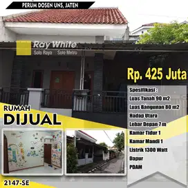 BU! Rumah Luas Masih Bagus di Perum Dosen UNS Jaten Karanganyar