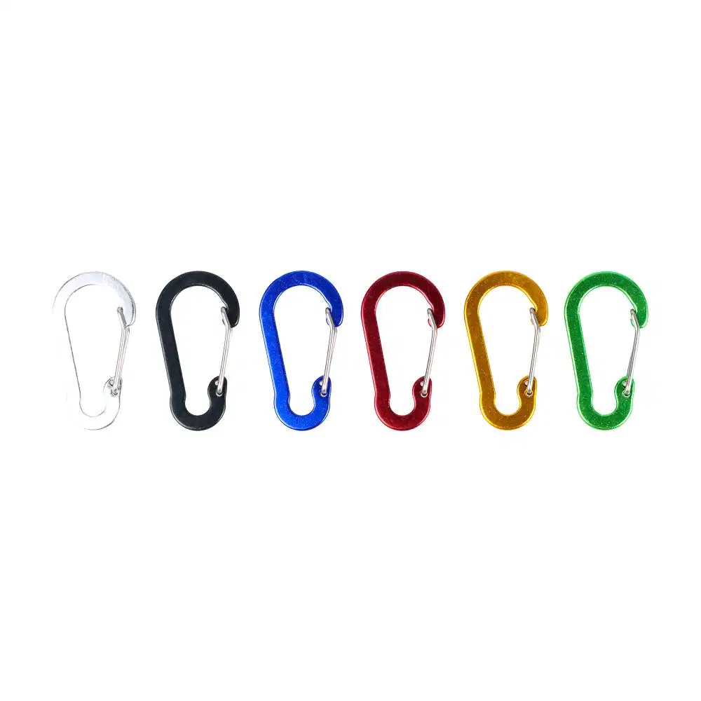 Gantungan Carabiner Aluminium Alloy Snap Clip Lock 6 PCS