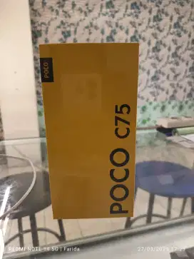 Poco C75 8+8/256gb baru garansi resmi bisa TT kredit