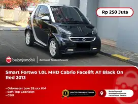 [KM ANTIK] Smart Fortwo 1.0L MHD Cabrio CBU  AT Black 2013/2014