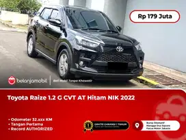 [ TNGN PERTAMA ] Dp Minim Toyota Raize 1.2 G CVT AT Htm NK 2022/2023