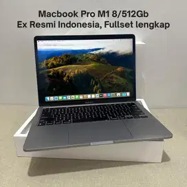 Macbook Pro M1 8/512Gb Fullset Lengkap Terawat