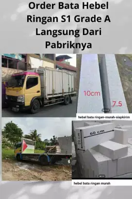 Hebel bata ringan ss1 perkubik
