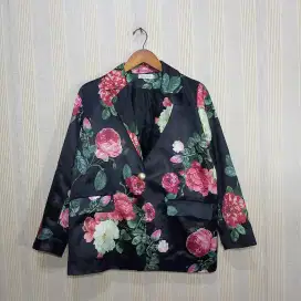 Blazer She Style Roses Women's Size M