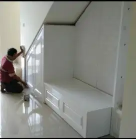KABINET BAWAH TANGGA UKURAN CASTM HARGA PER METER