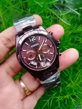 Jam tangan wanita fossil coklat ori