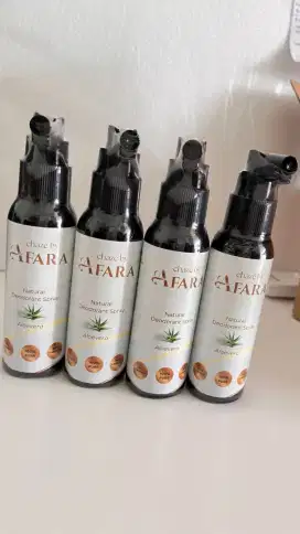 Deodorant Deodoran Spray Natural Aloevera Afara