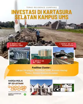 RUMAH BARU BAGUS DI KARTASURA DEKAT KOTA SOLO DAN UMS