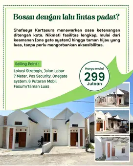 RUMAH SCANDINAVIN BARU DI KARTASURA DEKAT KOTA SOLO