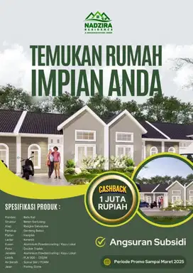 Rumah subsidi tanpa uang muka lokasi patrang