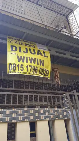 Rumah Siap Huni Dijual di Gang Fajar Kartini Jakarta Pusat