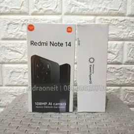 Xiaomi Redmi Note 14 8/256 New BNIB No Repack Garansi Resmi 15 Bulan