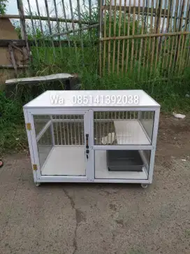 Kandang kucing dengan desain minimalis dan elegan