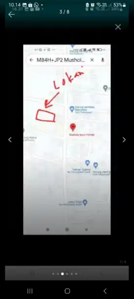 Dijual Murah tanah 1878 m2 dekat Itera dekat Tol dekat Lapas Way Hui