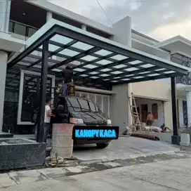 Kanopi kaca rangka besi hollo galvanis anti karat murah#440#
