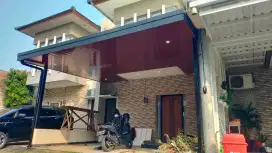 KANOPI MINIMALIS BAJARINGAN + ATAP ALDERON RS + PLAFON PVC