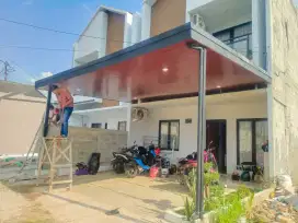 KANOPI MINIMALIS + ATAP ALDERON RS + PLAFON PVC