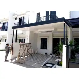 KANOPI MINIMALIS + ATAP ALDERON RS + PLAFON PVC