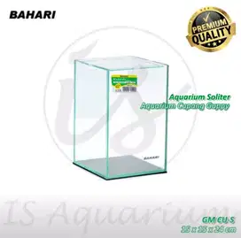 Jual Aquarium Cupang Guppy Ukr 15x15x24 Plus Tutup