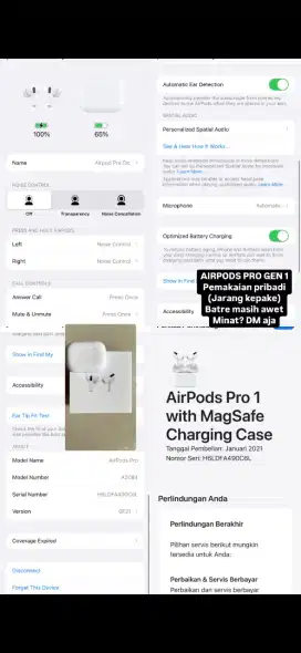 Airpods pro gen 1 airpods pro 1