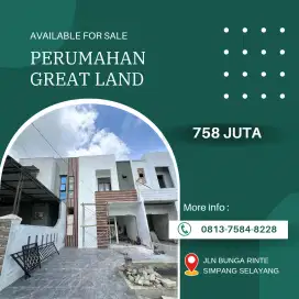 KOMPLEK GREAT LAND, UK 7X20 ADA SISA TANAH LEBAR 7