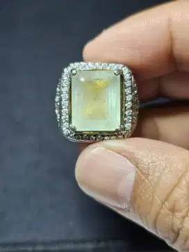 Natural Aquamarine Beryl Ring Perak Memo