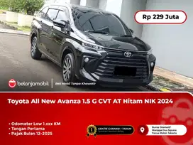 [ LOW KM 1RB ] Toyota All New Avanza 1.5 G CVT AT Hitam 2024 2025