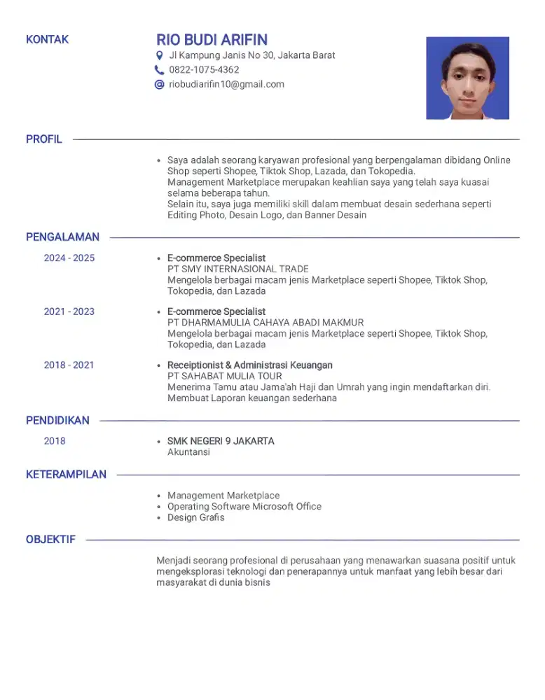 Siap bekerja di Wilayah DKI JAKARTA dan sekitarnya