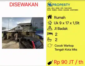 DISEWAKAN Rumah jalan badak dkt onta , singa , serigala cocok warkop
