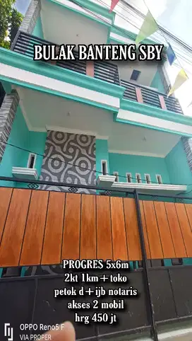 bulak banteng ruko/rumah pribadi