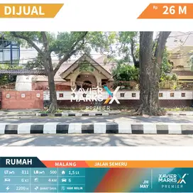 Dijual Rumah Jalan Semeru Malang Cocok untuk Usaha atau Kantor