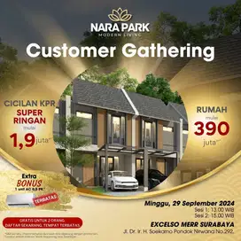Launching Harga Perdana Perumahan NARAPARK 1,9Jutaan Surabaya Timur