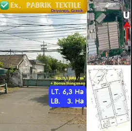 Bekas pabrik tekstil di Driyorejo Gresik