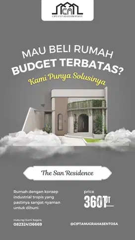 Dijual Rumah Cantik Modern 300 Jutaan, Bisa KPR di Prambanan!