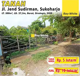 Dijual Tanah Kaling Siap bangun di Jl. Jendral Sudirman, Sukoharjo