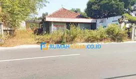 tanah pekarangan bonus bangunan pinggir jalan utama LPMP KALASAN