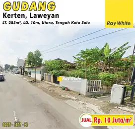 Dijual Gudang di Kerten Laweyan