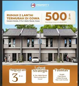 Dijual Rumah free perabot dijl Tun Abd Razak, Modern Estate,Makassar