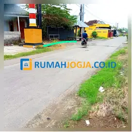 tanah strategis pinggir jalan aspal utama tirtomartani kalasan
