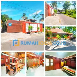 rumah villa joglo full furnih barat pasar pakembinangun nyaman