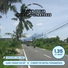 Tanah Kalasan Siap AJB Dekat Exit Tol Kalasan Dekat Puskesmas Pembantu