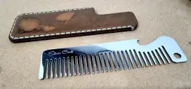Sisir Metal anti Karat sarung kulit ada bonusnya