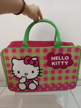 Travel bag kanvas hello kitty