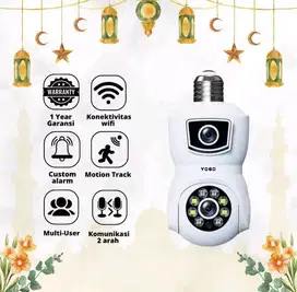 cctv Model lampu dual kamera
