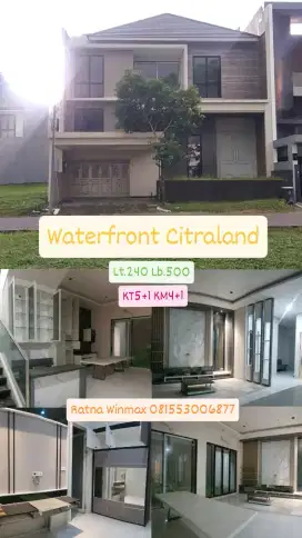 Dijual Rumah Baru Minimalis Waterfront Citraland