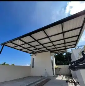 003 kanopi atap upvc alderon singgle layer