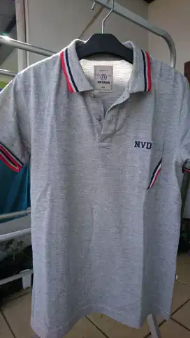 Kaos tshirt polo abu