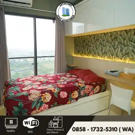 Sewa Apartemen Harian skyhouse bsd di Tangerang dengan View Kota