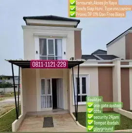 Rumah Mezzanine Siap Huni 3jt All in 10menit stasiun Depok 15menit Tol